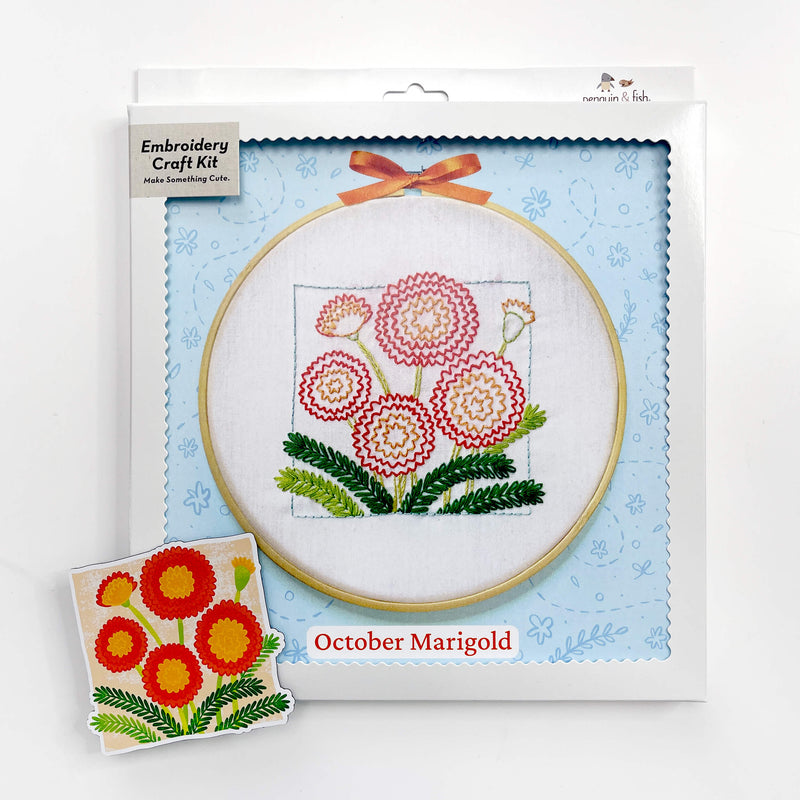 October Marigold magnet