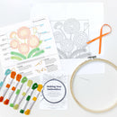 October Marigold embroidery kit