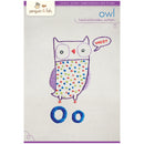 Oo Owl embroidery pattern - iron-on