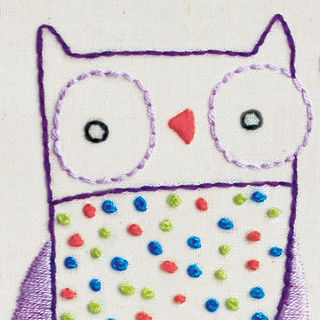 Oo Owl embroidery pattern - PDF