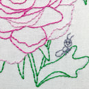 Peony embroidery kit