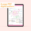 Peony - PDF pattern