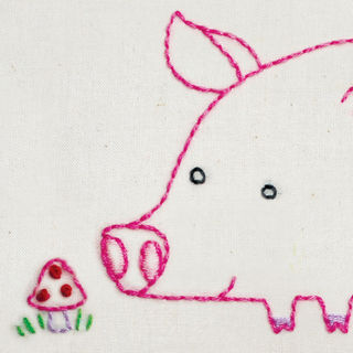 Pp Pig embroidery pattern - iron-on
