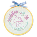 "Play Create Do" flower embroidery kit