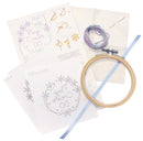 "Play Create Do" flower embroidery kit