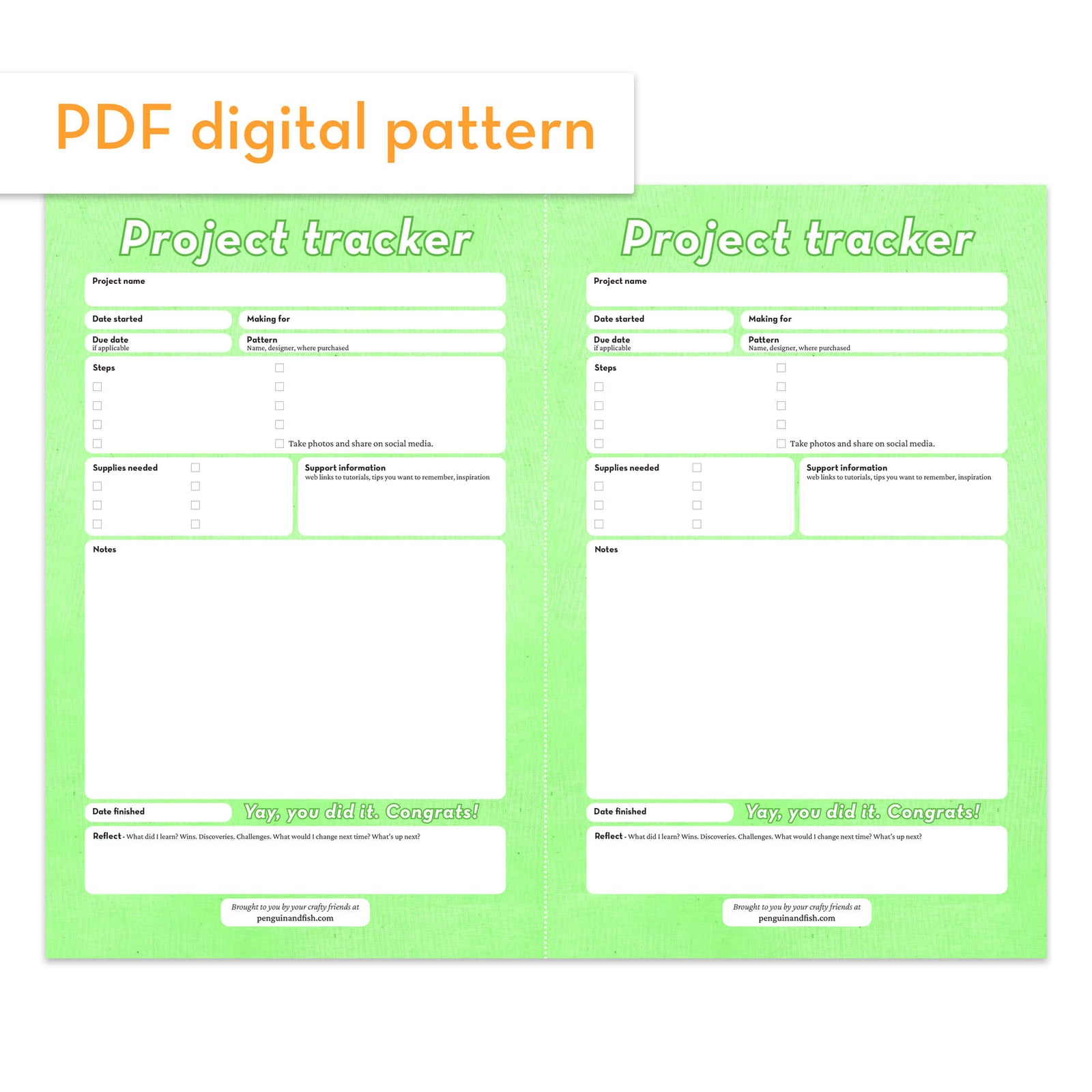 Project Tracker - PDF - Freebie