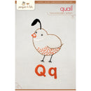 Qq Quail embroidery pattern - iron-on