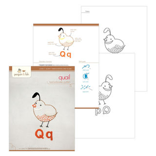Qq Quail embroidery pattern - PDF