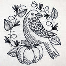 Raven embroidery kit