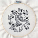 Raven embroidery kit