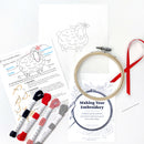 Sheep embroidery kit