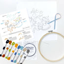 Sleigh Ride embroidery kit