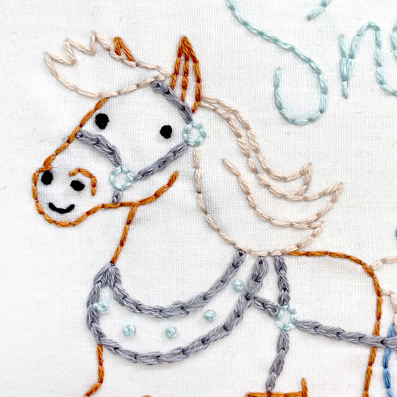 Sleigh Ride embroidery kit