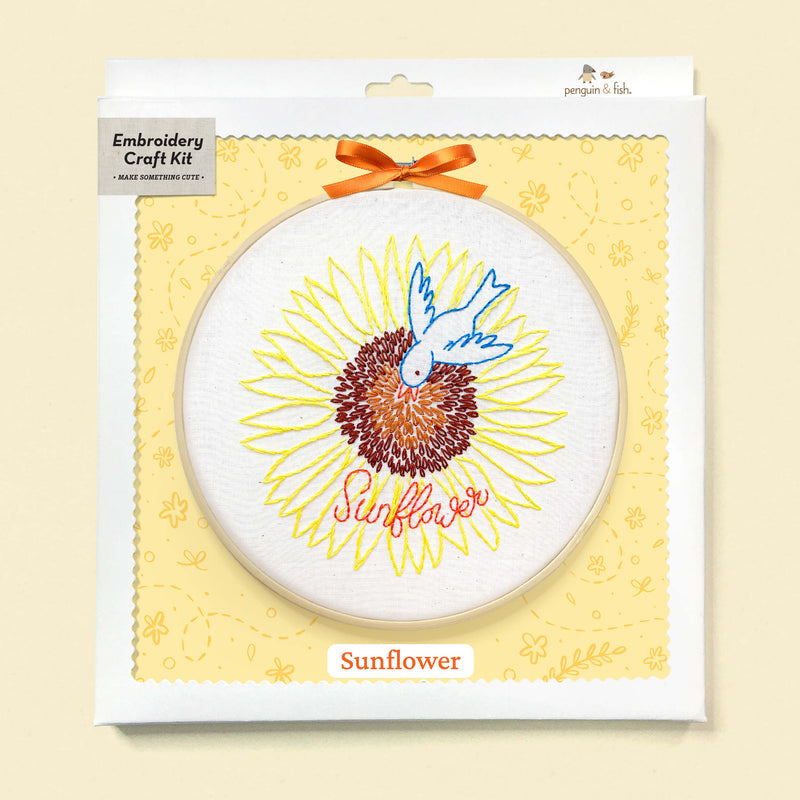 Sunflower embroidery kit
