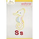 Ss Seahorse embroidery pattern - iron-on