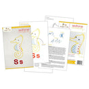 Ss Seahorse embroidery pattern - iron-on