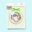 Sloth embroidery kit