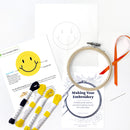 Smiley Face embroidery kit