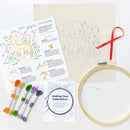 Summer Fox embroidery kit