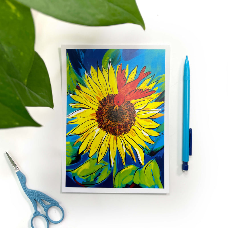 Sunflower art print