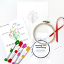 Tulip embroidery kit