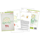 Tt Turtle embroidery pattern - iron-on