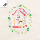 Tweet House embroidery pattern - PDF