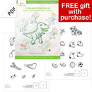 Tyranno embroidery kit for beginners