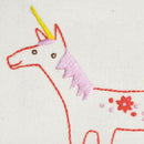 Uu Unicorn embroidery pattern - iron-on