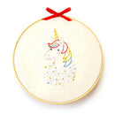 Unicorn embroidery kit for beginners