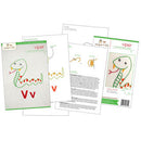 Vv Viper embroidery pattern - iron-on