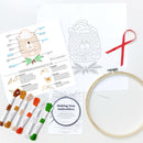 Winter Grizzly embroidery kit