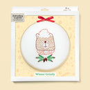 Winter Grizzly embroidery kit