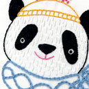 Winter Panda embroidery kit