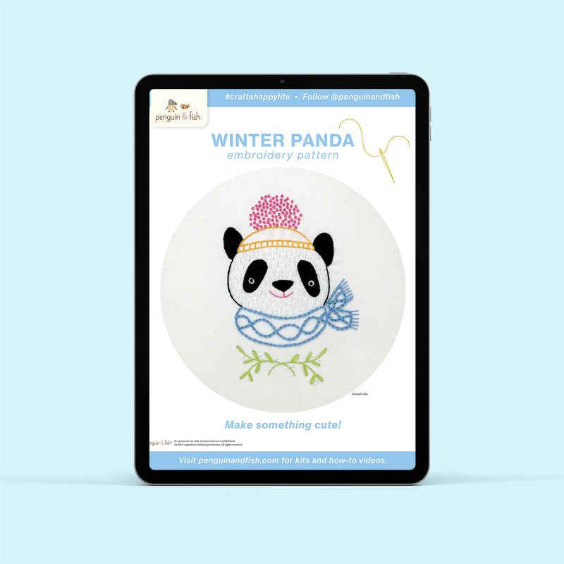 Winter Panda - PDF pattern