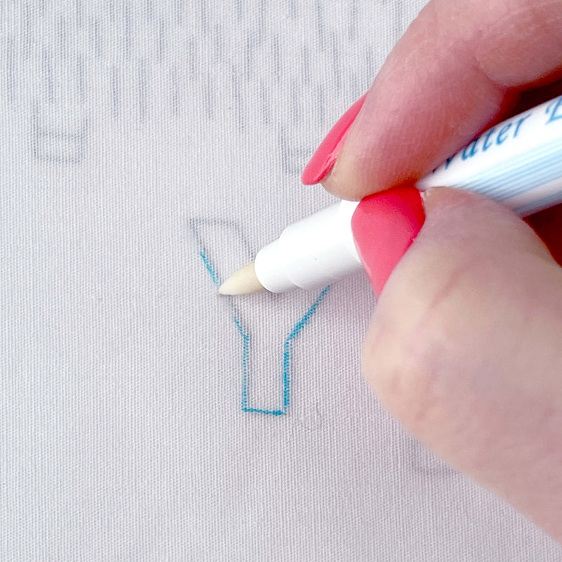 How To Use A Water Erasable Pen for Quilting and Embroidery 