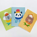 Winter Grizzly greeting card