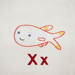 Xx Xray Fish embroidery pattern - PDF