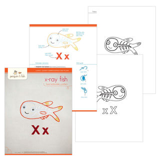 Xx Xray Fish embroidery pattern - PDF