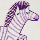 Zz Zebra embroidery pattern - iron-on