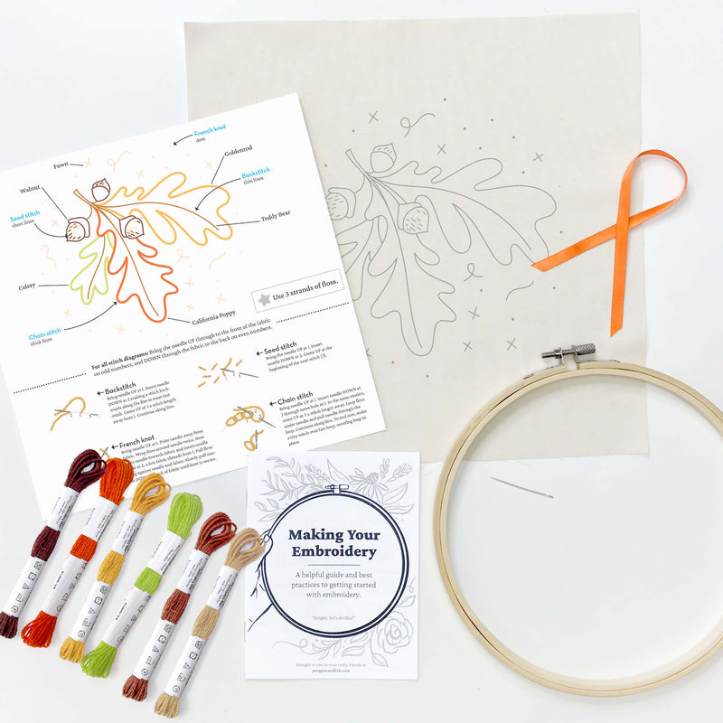 Autumn Sparkle embroidery kit