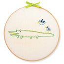 Alligator embroidery kit for beginners