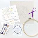 Bride of Frankenstein’s Bouquet embroidery kit