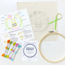 Bumblebee embroidery kit