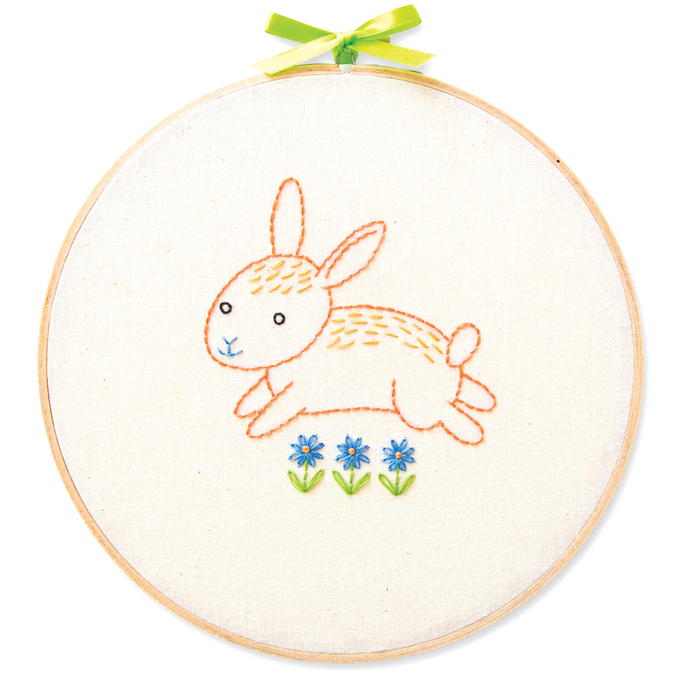 Bunny embroidery kit for beginners