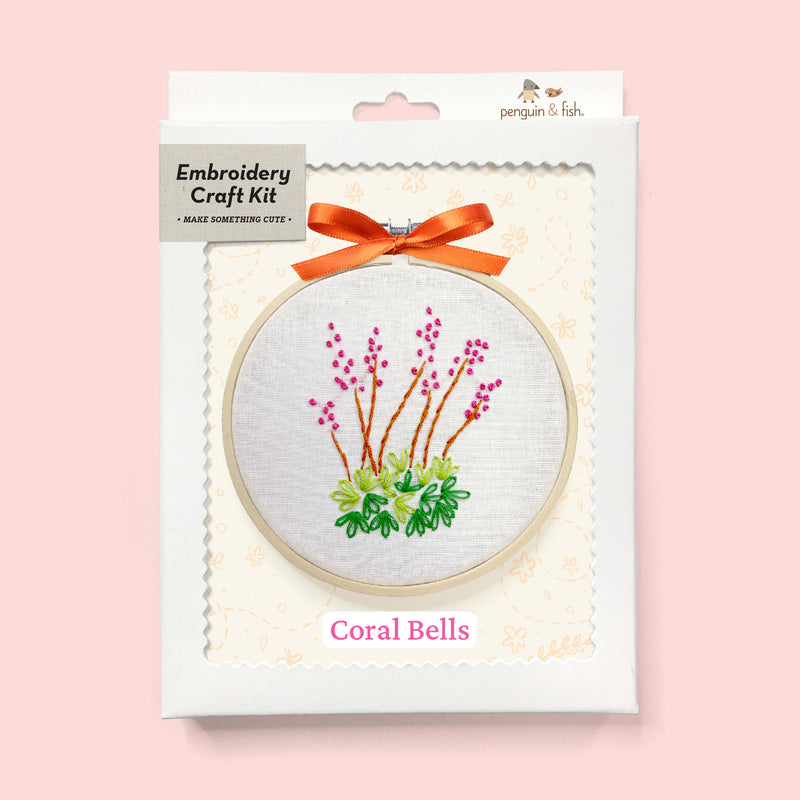 Coral Bells embroidery kit