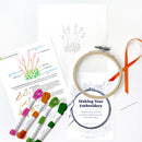 Coral Bells embroidery kit