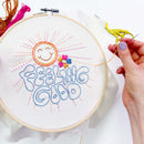Feeling Good embroidery kit