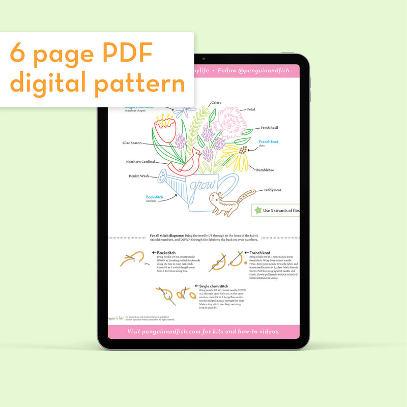 Flower Garden - PDF pattern