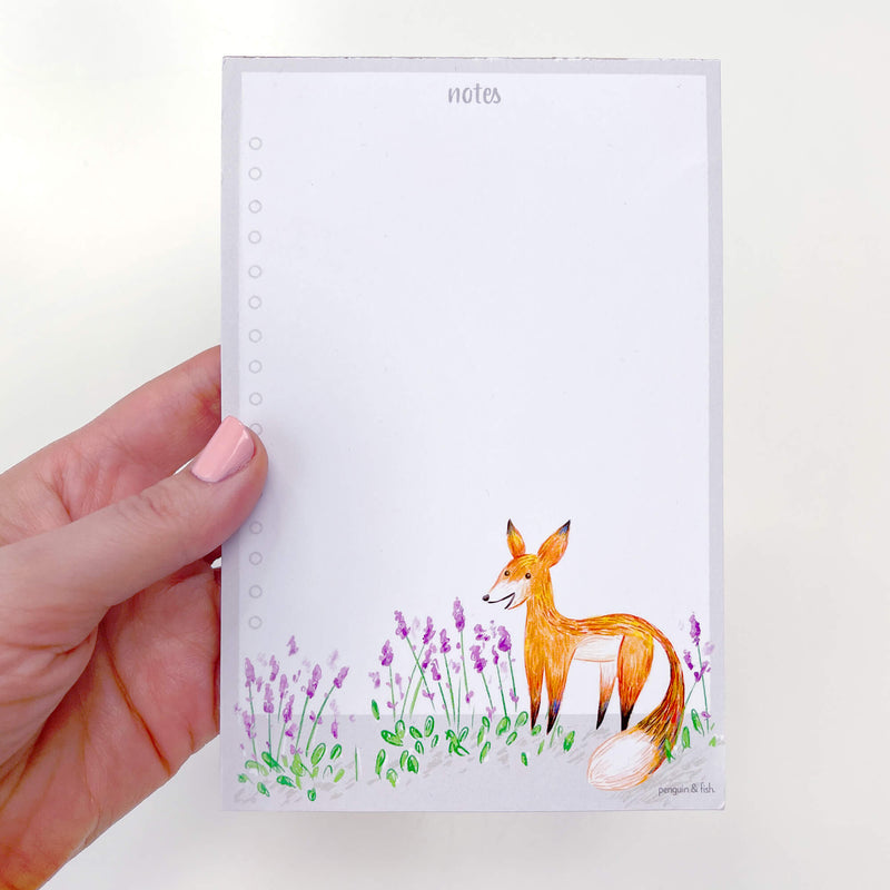 Summer Fox notepad